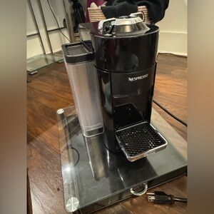 Nespresso Glossy Black Coffee Maker
